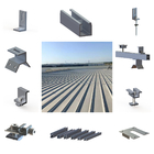 88M/S Frameless Metal Roof Solar Panel Brackets 1.5KN/M2 Corrugated