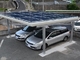 4 Column Photovoltaic Solar Panel Carport Aluminum Parking Lot System