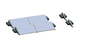 Tripod Folding Flat Roof Solar Mounting System PV AL6005 Panel Mount