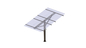 HDG 60m/S Solar Ground Racking System , Monopole PV Ground Mounting Systems